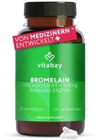 Vitabay Bromelain hochdosiert 500mg - 100 Vegane Kapseln | Bromelain Kapseln aus