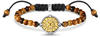 Thomas Sabo Herren Armband Elements of Nature Tigerauge gold, aus Tigerauge Perlen,