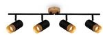 BRILONER &ndash; Deckenlampe, Deckenleuchte, Lampe, Holzapplikation, Schwenkbar,