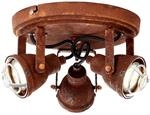 Brilliant Lampe Bente Spotrondell 3flg rostfarbend | 3x PAR51, GU10, 4W, geeignet