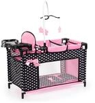 Bayer Design 62660AA Puppenbett mit Schrank, Sitz, Mobile, Ablage, Bettdecke, Kissen,