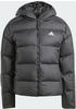 Adidas Damen Essentials 3-Streifen Mid Hooded Daunenjacke, Schwarz, Schwarz, 48