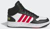 adidas Hoops Mid Shoes Sneakers, FTWR White/Vivid red/core Black, 38 EU