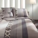 Joop! Mako Satin Bettw&auml;sche Ornament Stripes 4022/7 Graphit Grau 135x200 cm