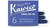 Kaweco Tintenpatronen im 6er-Pack K&ouml;nigsblau Royal Blue I hochwertige Premium Tinte