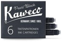 Kaweco Tintenpatronen im 6er-Pack Perlenschwarz Pearl Black I hochwertige Premium