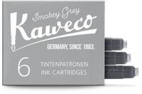 Kaweco Tintenpatronen im 6er-Pack Rauchgrau Smokey Grey I hochwertige Premium Tinte