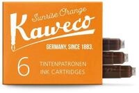 Kaweco Tintenpatronen im 6er-Pack Sonnenorange Sunrise Orange I hochwertige Premium