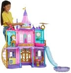 Mattel Disney Prinzessin Puppenhaus, Magisches Schloss, 3 Etagen, 10 Spielbereiche,