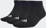 adidas Unisex Thin and Light Sportswear Low-Cut Socks 3 Pairs, Black / White,