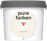 Alpina pure farben Wandfarbe Mondgrau &ndash; atmungsaktive Innenfarbe &ndash; 2,5 L
