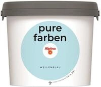Alpina pure farben Wandfarbe Wellenblau &ndash; atmungsaktive Innenfarbe &ndash; 2,5 L