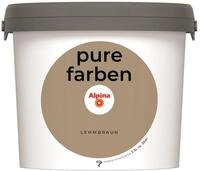 Alpina pure farben Wandfarbe &ndash; Lehmbraun &ndash; strapazierf&auml;hige und atmungsaktive
