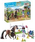PLAYMOBIL Horses of Waterfall 71355 Zoe & Blaze mit Turnierparcours, intensives