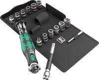 Wera 05004285001 8009 Zyklop Pocket Set 4, metrisch/Imperial, Knarren-Satz,...