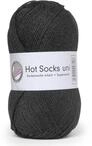 Hot Socks Uni ,4-fach-Wolle 18 Schwarz Uni