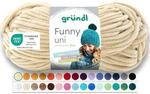 Gr&uuml;ndl Wolle Funny uni Chenille Wolle 1 Kn&auml;uel 100 g, Beige | dicke weiche Chenille