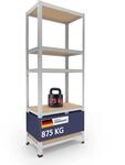 shelfplaza&reg; 180x70x40cm Home Schwerlastregal verzinkt/Metallregal mit 5
