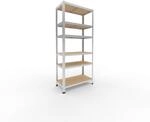shelfplaza Home 180x80x40 cm Schwerlastregal in verzinkt mit 6 B&ouml;den und 145 kg