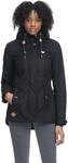Ragwear W Monade Winter Schwarz - Schlichte Damen Winterjacke, Gr&ouml;&szlig;e XL - Farbe