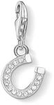 THOMAS SABO Damen Charm-Anh&auml;nger Hufeisen Zirkonia Charm Club 925 Sterling Silber