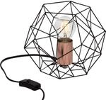 Brilliant Lampe Synergy Tischleuchte schwarz/kupfer | 1x A60, E27, geeignet f&uuml;r