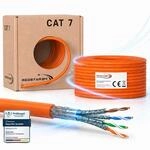 RedStar24 CAT 7 Verlegekabel 50m Netzwerkkabel Datenkabel LAN Kabel Kupfer 