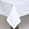 Homescapes weiße Tischdecke, 137 x 228 cm aus 100% Baumwolle, eckiges...
