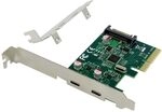 Conceptronic 2-Port USB 3.2 GEN 2 Type-C PCIE