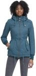 Ragwear Damen &Uuml;bergangsjacke leichte Jacke kurz wasserdicht (Wassers&auml;ule:...