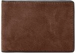 Fossil Herren Geldb&ouml;rse Steven Leder Vordertasche 11,43 cm L x 1,27 cm B x 7,62 cm H