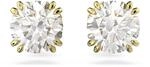 Swarovski Stilla Ohrringe, Vergoldete Ohrstecker mit Klaren Swarovski Kristallen