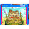 Heye High Above 2000 Teile Wimmelpuzzle, Yellow, 69 x 97 cm