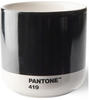 Pantone doppelwandiger Porzellan-Thermobecher Cortado, ohne Henkel, 190ml, Black 419