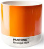 Pantone doppelwandiger Porzellan-Thermobecher Cortado, ohne Henkel, 190ml, Orange 021