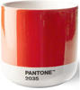 Pantone doppelwandiger Porzellan-Thermobecher Cortado, ohne Henkel, 190ml, 2035, Red