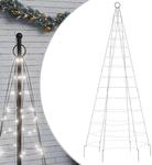 vidaXL LED-Weihnachtsbaum 200 LEDs Kaltwei&szlig; 180 cm
