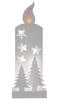 EGLO LED Weihnachtsdeko, Weihnachts-Silhouette Kerze aus Holz in Weiß,