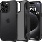 Spigen iPhone 15 Pro Max H&uuml;lle Ultra Hybrid -Frost Black | Air Cushion Tech,