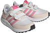 adidas Run 70s Shoes CF Sneaker, FTWR White/Bliss Pink/Lucid Pink Strap, 35 EU
