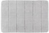 WENKO Badteppich Steps Light Grey, 60 x 90 cm - Badematte, rutschhemmend,