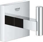 GROHE Start Cube, Bademantelhaken ohne Bohren (Handtuchhalter mit verdeckter