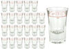 Van Well Set of 24 DUBLINO shot glasses with calibration line, 2 cl, calibrated,