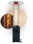 APANA Gasheizer 12,5 kW Bellamente Cristal &ndash; Gas Heizpilz in Schwarz mit