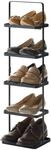 YAMAZAKI TOWER Hohes Schuhregal aus Stahl - tragbar, schmal, modern, minimalistisch -