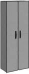 vidaXL Schuhschrank Grau 60x30x166 cm Stoff