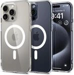 Spigen f&uuml;r iPhone 15 Pro Ultra Hybrid MagFit H&uuml;lle [Anti-Yellowing] Case