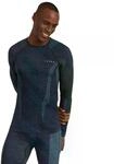 FALKE Herren Baselayer-Shirt Wool-Tech Round Neck M L/S SH Wolle Funktionsmaterial