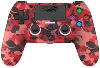 DragonShock - Mizar kabelloser Bluetooth-Controller f&uuml;r PS4, PC und Mobile, rot camo