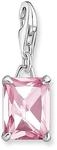 THOMAS SABO Charm-Anh&auml;nger pinker Stein Silber 925 Sterlingsilber